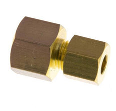 G 1/4'' x 6mm Brass Straight Compression Fitting 150 Bar DIN EN 1254-2 [2 Pieces]