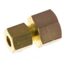 G 1/4'' x 6mm Brass Straight Compression Fitting 150 Bar DIN EN 1254-2 [2 Pieces]