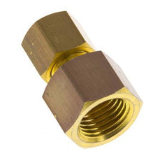 G 1/4'' x 6mm Brass Straight Compression Fitting 150 Bar DIN EN 1254-2 [2 Pieces]