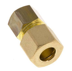 G 1/4'' x 10mm Brass Straight Compression Fitting 95 Bar DIN EN 1254-2