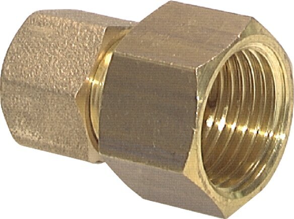 G 1/4'' x 6mm Brass Straight Compression Fitting 150 Bar DIN EN 1254-2 [2 Pieces]