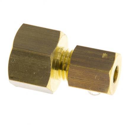 G 1/8'' x 4mm Brass Straight Compression Fitting 150 Bar DIN EN 1254-2 [2 Pieces]