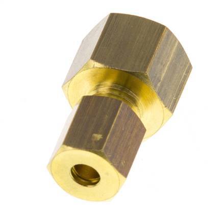 G 1/8'' x 4mm Brass Straight Compression Fitting 150 Bar DIN EN 1254-2 [2 Pieces]