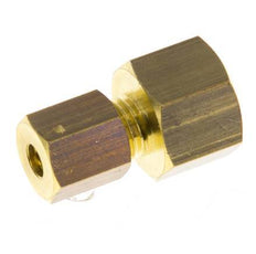 G 1/8'' x 4mm Brass Straight Compression Fitting 150 Bar DIN EN 1254-2 [2 Pieces]