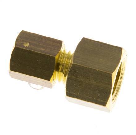 G 1/8'' x 4mm Brass Straight Compression Fitting 150 Bar DIN EN 1254-2 [2 Pieces]