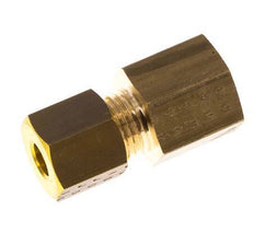 G 1/8'' x 5mm Brass Straight Compression Fitting 150 Bar DIN EN 1254-2