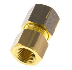 G 1/8'' x 8mm Brass Straight Compression Fitting 135 Bar DIN EN 1254-2 [2 Pieces]