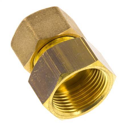 G 3/4'' x 16mm Brass Straight Compression Fitting 76 Bar DIN EN 1254-2
