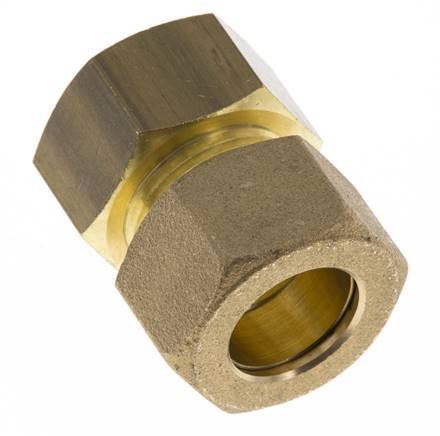 G 3/4'' x 18mm Brass Straight Compression Fitting 67 Bar DIN EN 1254-2