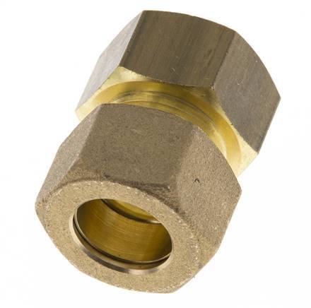 G 3/4'' x 18mm Brass Straight Compression Fitting 67 Bar DIN EN 1254-2