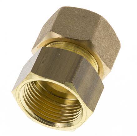 G 3/4'' x 18mm Brass Straight Compression Fitting 67 Bar DIN EN 1254-2