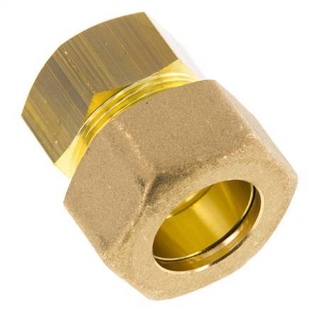 G 3/4'' x 22mm Brass Straight Compression Fitting 54 Bar DIN EN 1254-2