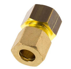 G 3/8'' x 10mm Brass Straight Compression Fitting 95 Bar DIN EN 1254-2