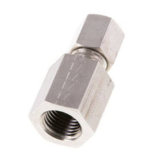 G 1/4'' x 6L Stainless steel Straight Compression Fitting 315 Bar DIN 2353