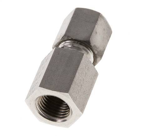 G 1/4'' x 6S Stainless steel Straight Compression Fitting 630 Bar DIN 2353