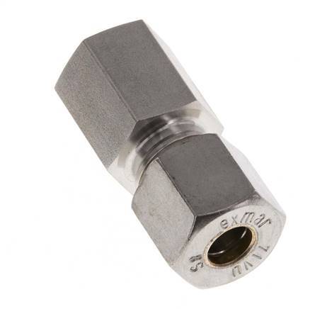G 1/4'' x 8S Stainless steel Straight Compression Fitting 630 Bar DIN 2353