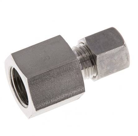 G 3/8'' x 8L Stainless steel Straight Compression Fitting 315 Bar DIN 2353