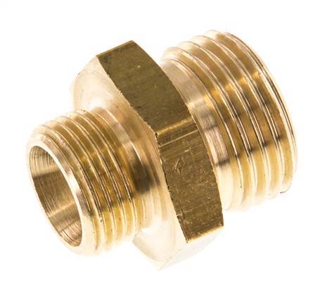 G 1/2'' x G 3/8'' Brass Double Nipple 16 Bar [2 Pieces]