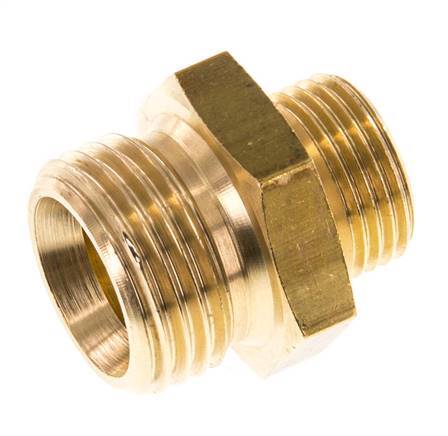 G 1/2'' x G 3/8'' Brass Double Nipple 16 Bar [2 Pieces]