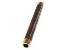 G 1/2'' Brass Double Pipe Nipple 16 Bar DIN 2982 - 180mm