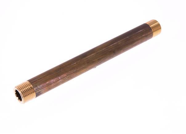 G 1/2'' Brass Double Pipe Nipple 16 Bar DIN 2982 - 200mm