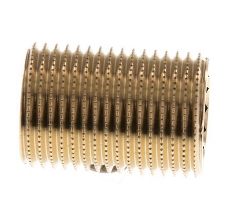 G 1/2'' Brass Double Pipe Nipple 16 Bar DIN 2982 - 30mm