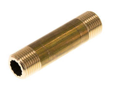 G 1/2'' Brass Double Pipe Nipple 16 Bar DIN 2982 - 80mm