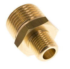 R 1/2'' x R 1/4'' Brass Double Nipple 16 Bar [2 Pieces]