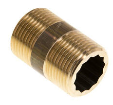 G 3/4'' Brass Double Pipe Nipple 16 Bar DIN 2982 - 40mm
