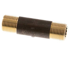 G 3/8'' Brass Double Pipe Nipple 16 Bar DIN 2982 - 60mm