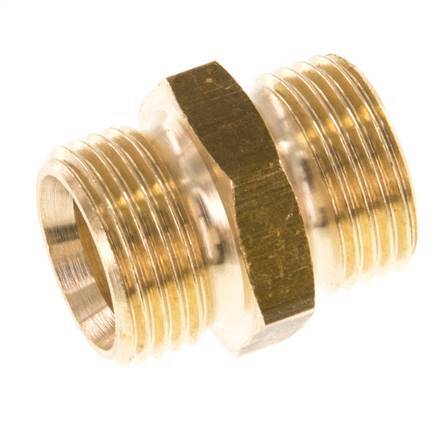 G 3/8'' Brass Double Nipple 16 Bar [5 Pieces]