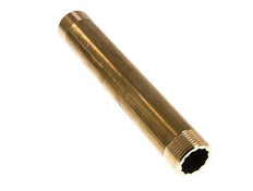 G 1'' Brass Double Pipe Nipple 16 Bar DIN 2982 - 200mm