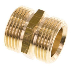 G 1'' Brass Double Nipple 16 Bar