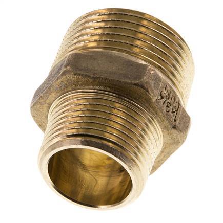 R 1'' x R 3/4'' Brass Double Nipple 16 Bar