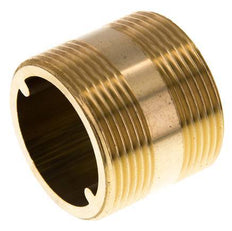 G 1 1/2'' Brass Double Pipe Nipple 16 Bar DIN 2982 - 40mm