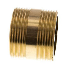 G 1 1/2'' Brass Double Pipe Nipple 16 Bar DIN 2982 - 40mm