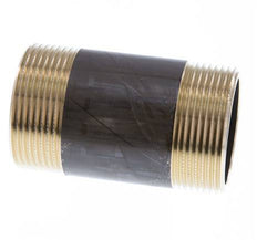 G 1 1/2'' Brass Double Pipe Nipple 16 Bar DIN 2982 - 80mm