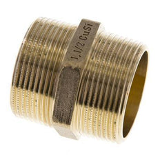 R 1 1/2'' Brass Double Nipple 16 Bar