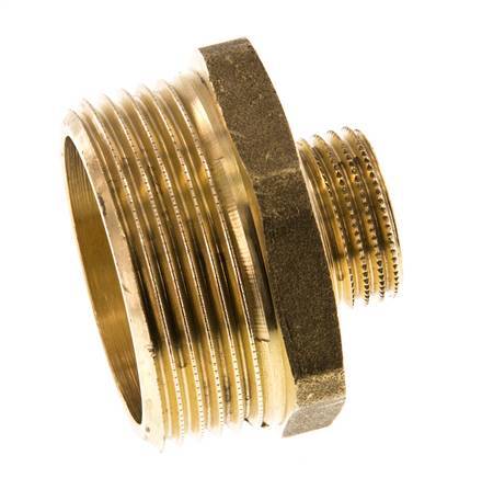 G 1 1/4'' x G 1/2'' Brass Double Nipple 16 Bar