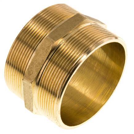 G 3'' Brass Double Nipple 16 Bar