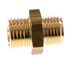 M14x1.5 x G 1/4'' Brass Double Nipple 16 Bar [2 Pieces]