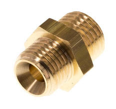 M14x1.5 x G 1/4'' Brass Double Nipple 16 Bar [2 Pieces]