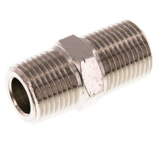 1/2'' NPT x R 1/2'' Nickel plated Brass Double Nipple 60 Bar