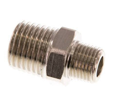 R 1/4'' x R 1/8'' Nickel plated Brass Double Nipple 16 Bar [10 Pieces]
