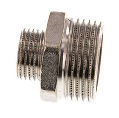 G 1'' x G 1/2'' Nickel plated Brass Double Nipple 16 Bar