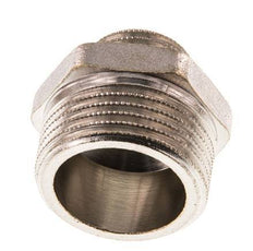 G 1'' x G 1/2'' Nickel plated Brass Double Nipple 16 Bar