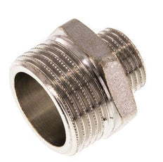 G 1'' x G 1/2'' Nickel plated Brass Double Nipple 16 Bar