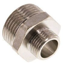 G 1'' x G 1/2'' Nickel plated Brass Double Nipple 16 Bar