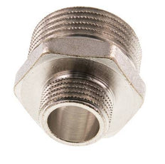 G 1'' x G 1/2'' Nickel plated Brass Double Nipple 16 Bar