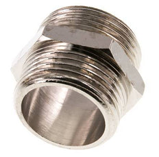 G 1'' Nickel plated Brass Double Nipple 16 Bar